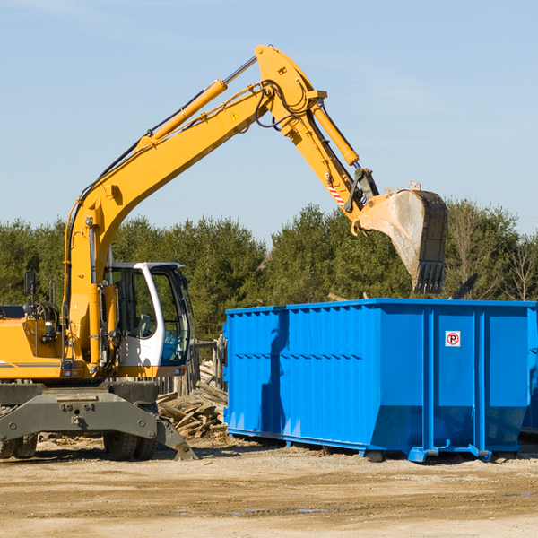 can i choose the location where the residential dumpster will be placed in Hokah MN